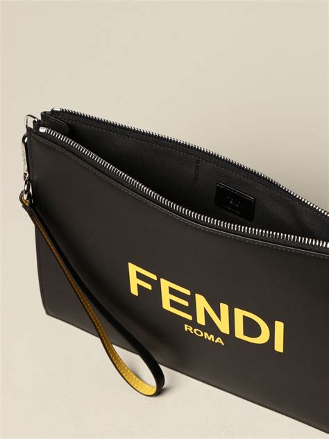 fendi mens clutch bag|Fendi clutch bag price.